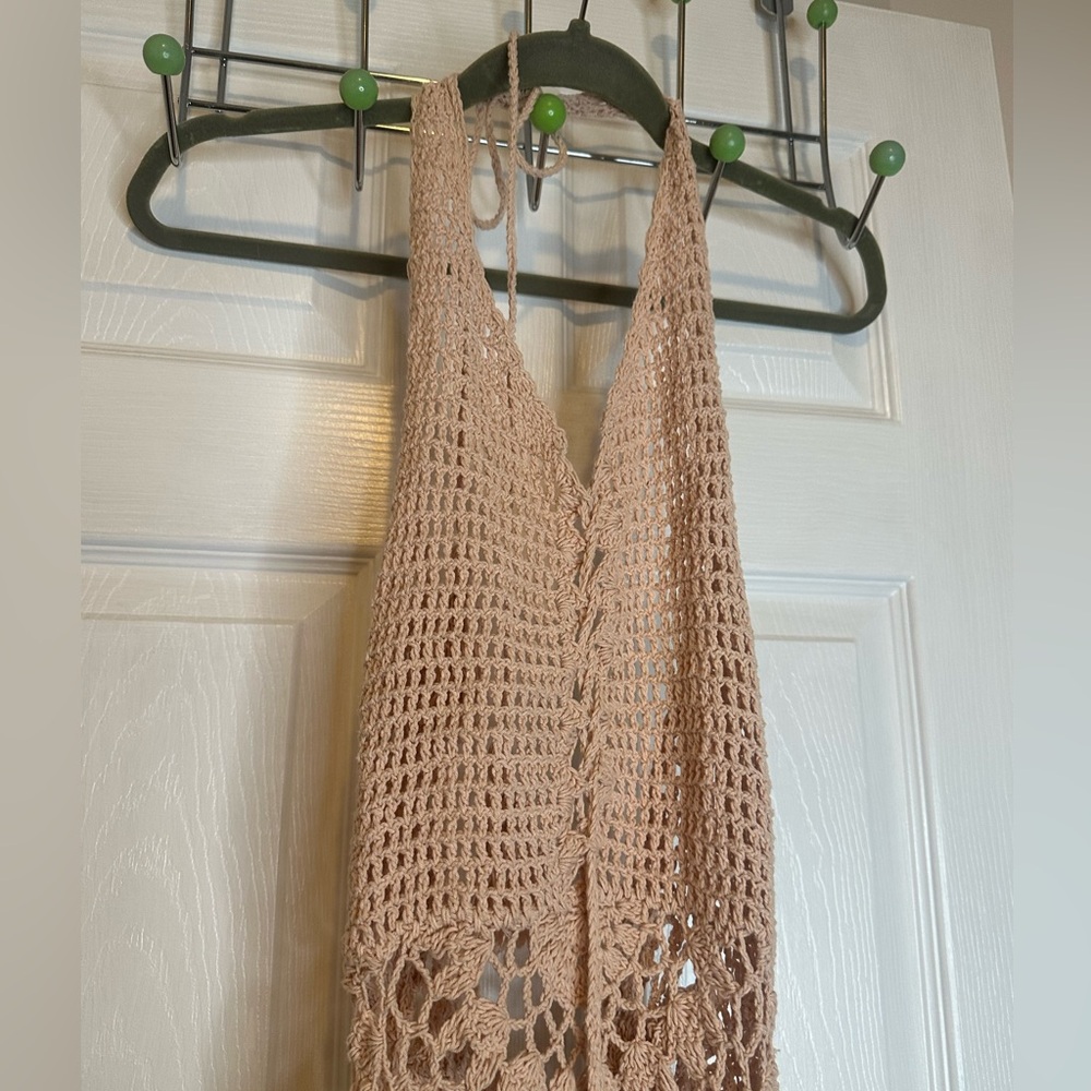 Frankie's Bikini Crocheted Cover-Up Size Large
